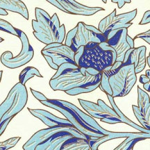 Blue Mixed Flowers Florentine Italian Print Paper ~ Rossi Italy